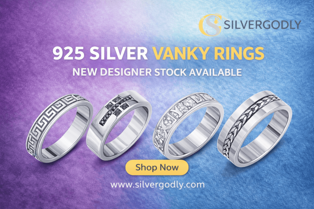 925 sterling silver Vanky rings new designer collection at SilverGodly