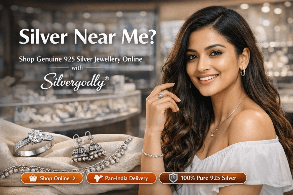 Silver near me – genuine 925 silver jewellery online in India by SilverGodly